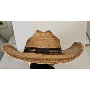 Alamo Hat Co. Iron Weave Cowboy Hat - Brown/Tan 55 6 7/8